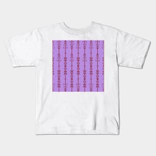 Maroon Gates on a Light Purple Background Kids T-Shirt